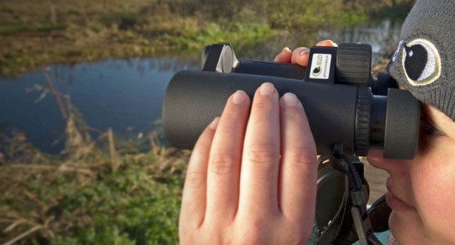 Student birding. Photograph by David Tipling